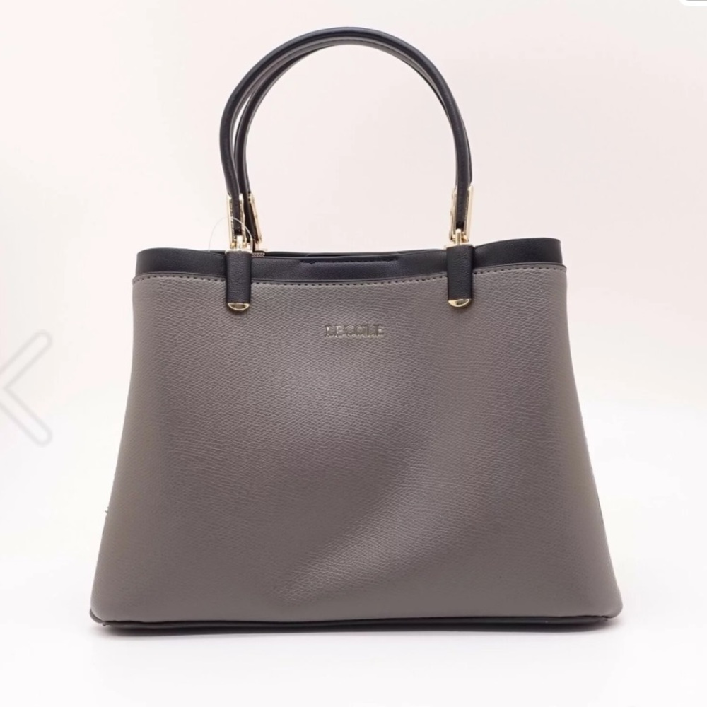 NWT : Gray/Black handbag